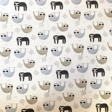Load image into Gallery viewer, Sloths heavyweight fabric - 1/2mtr
