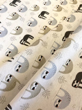 Load image into Gallery viewer, Sloths heavyweight fabric - 1/2mtr