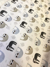 Load image into Gallery viewer, Sloths heavyweight fabric - 1/2mtr