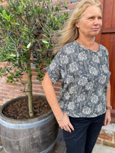 Load image into Gallery viewer, Sophia Top Kit - olive/grey georgette (sizes 10-28)