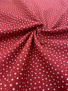 Red Star Cotton Fabric - 1/2mtr