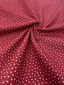 Red Star Cotton Fabric - 1/2mtr