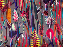 Load image into Gallery viewer, Vibrant flowers velvet fabric - 1/2 mtr