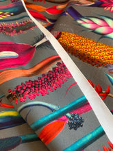 Load image into Gallery viewer, Vibrant flowers velvet fabric - 1/2 mtr