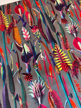 Load image into Gallery viewer, Vibrant flowers velvet fabric - 1/2 mtr