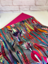 Load image into Gallery viewer, Vibrant flowers velvet fabric - 1/2 mtr