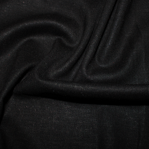 Black viscose linen fabric - 1/2mtr - Dressmaking Fabric