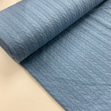 Load image into Gallery viewer, Blue knit jersey fabric - 1/2mtr