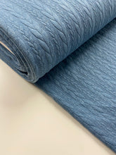 Load image into Gallery viewer, Blue knit jersey fabric - 1/2mtr