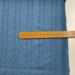 Blue knit jersey fabric - 1/2mtr